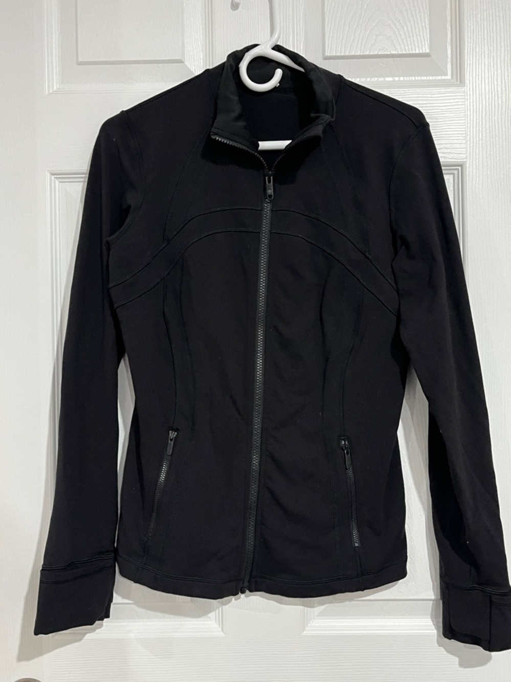 Black Lululemon Scuba Full-Zip Jacket - Size 8 - Super Nice!